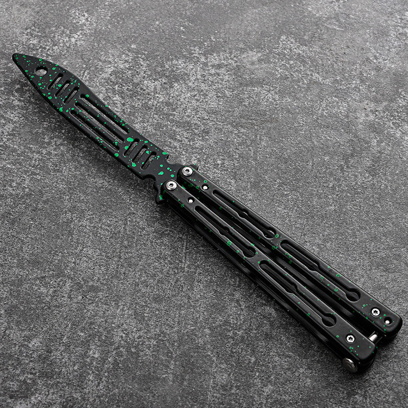 Practice Butterfly Knife Training Toy Swinging Knife All Steel