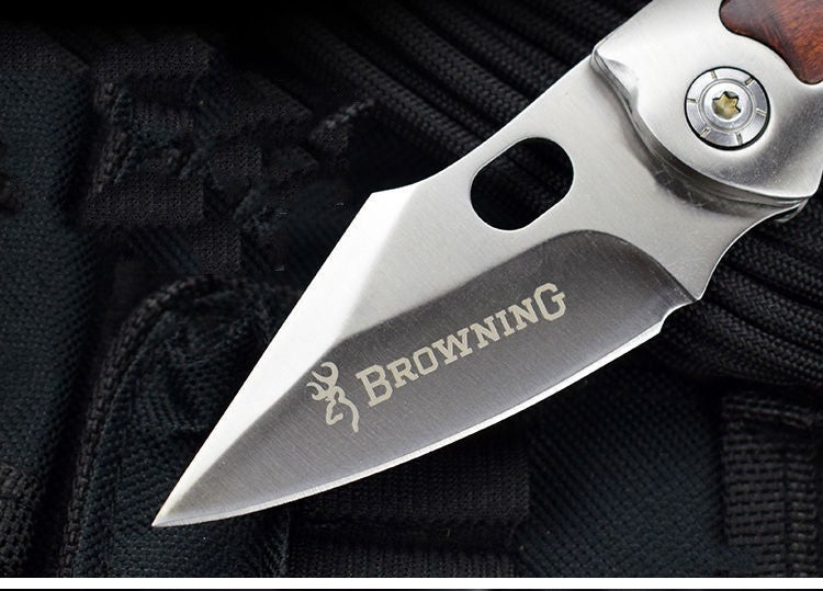 Stainless Steel Folding Knife Portable Self-defense Keychain Knife