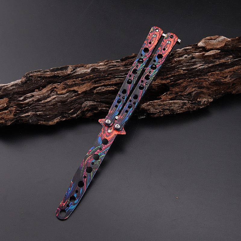 Unsharpened Butterfly Knife Comb Butterfly Knife Tool