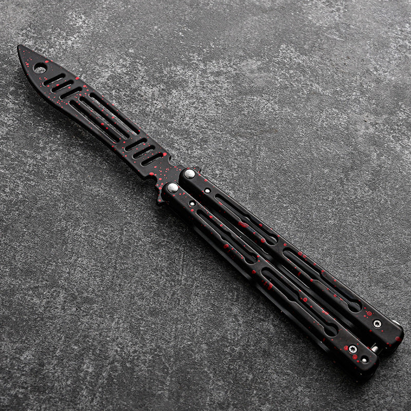 Practice Butterfly Knife Training Toy Swinging Knife All Steel